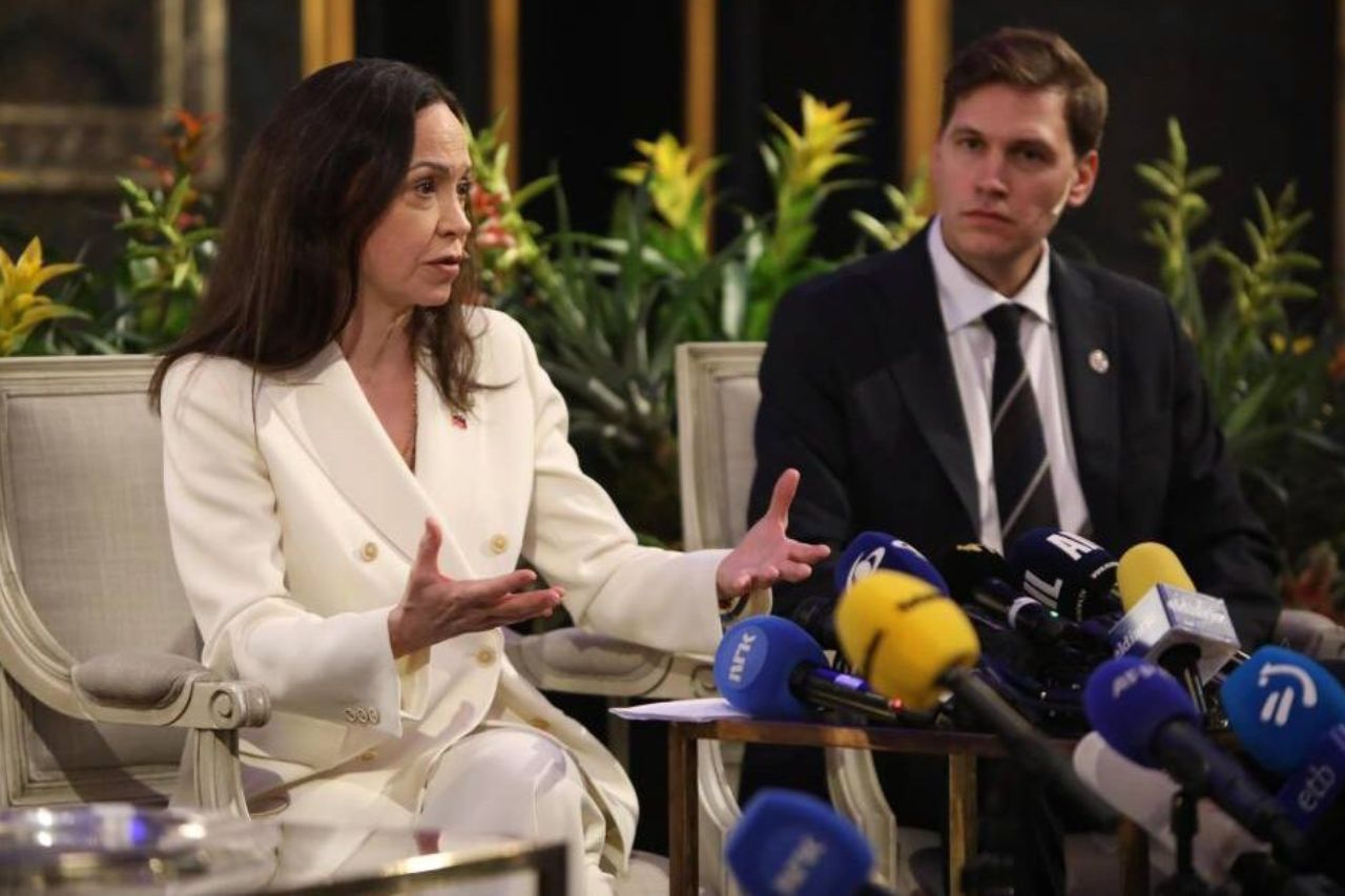 María Corina Machado afirmó en Oslo que “Venezuela ya ha sido invadida”.